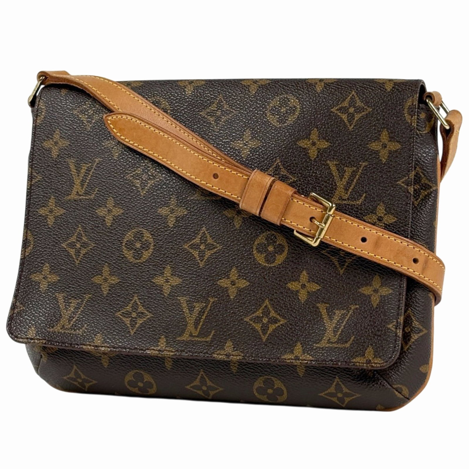 Louis Vuitton is a monogram bag.: Louis Vuitton is a monogram bag. Experience the timeless elegance of Louis Vuitton with this iconic monogram shoulder bag, boasting the signature brown monogram pattern and open outer pocket for effor