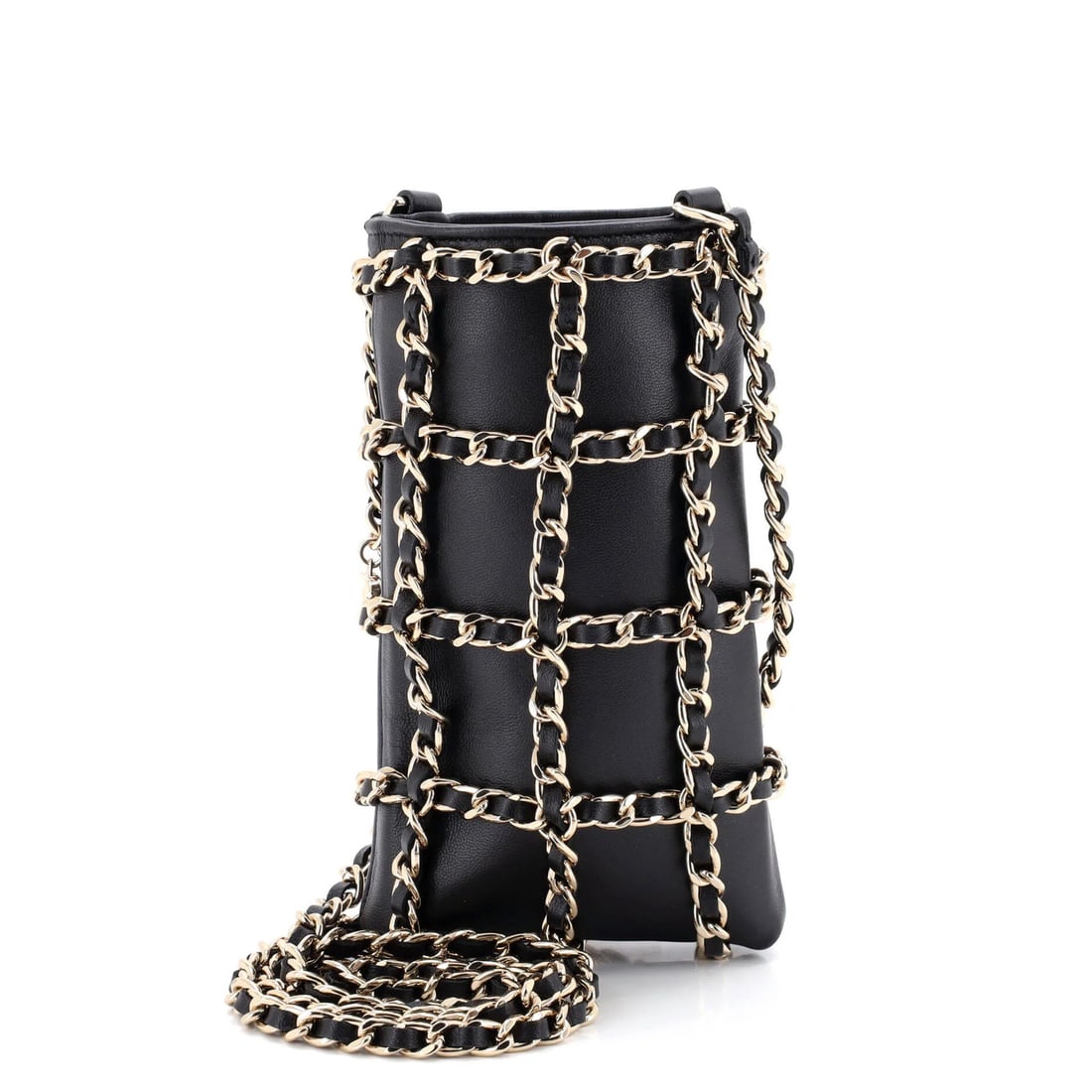 Chanel Tech Me Out Clutch With Chain Lambskin (1 of 6)