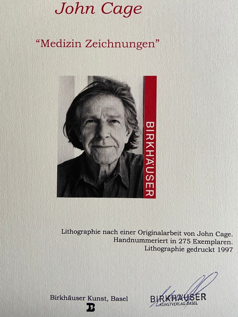 Lithograph by John Cage - 8