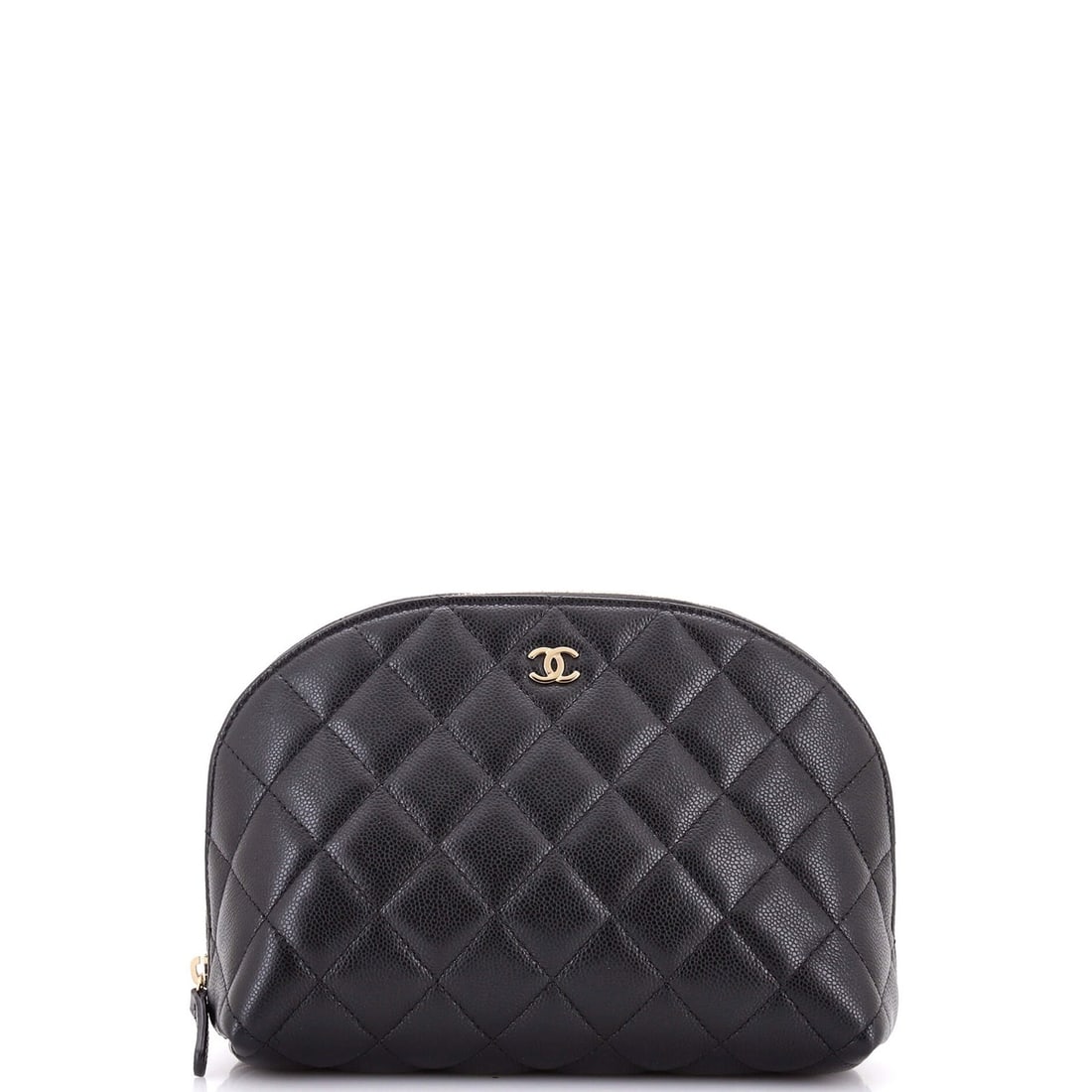 Chanel caviar dome cosmetic case small quilted (1 of 5)