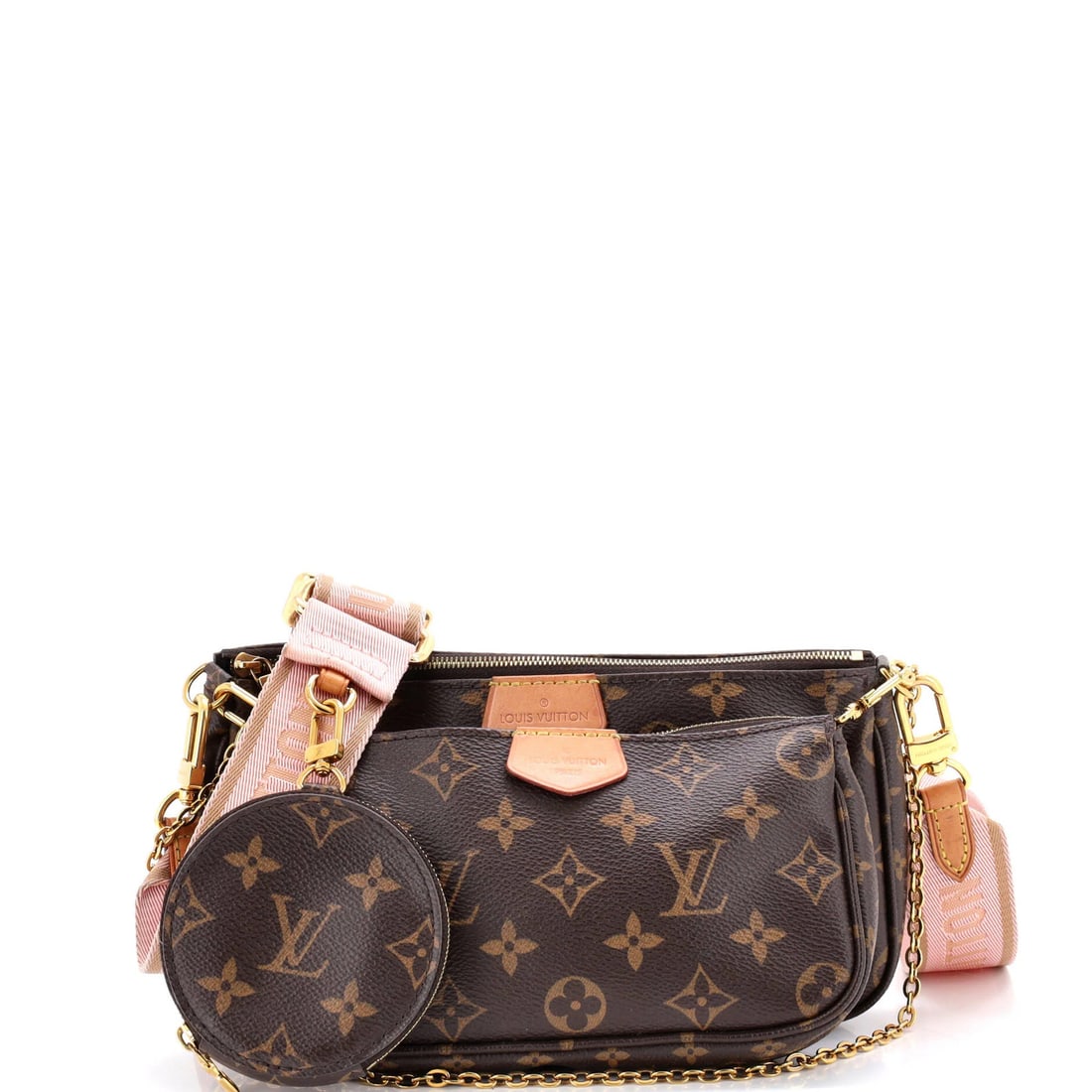 Louis Vuitton Monogram Canvas Multi Pochette Accessoires: Louis Vuitton Monogram Canvas Multi Pochette Accessoires A rare and stylish find, this Louis Vuitton Monogram Canvas Multi Pochette Accessoires is a versatile accessory that combines classic design wi