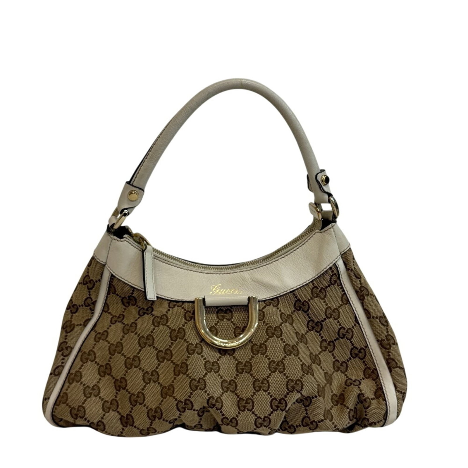 Gucci canvas leather handbag (1 of 11)