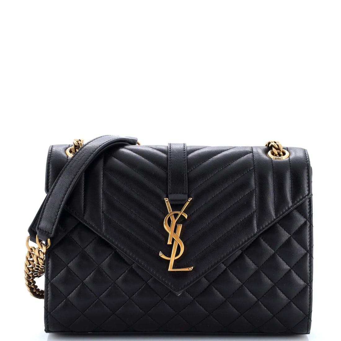 Medium Saint Laurent Classic Satchel Monogram Matelasse Leather (1 of 7)