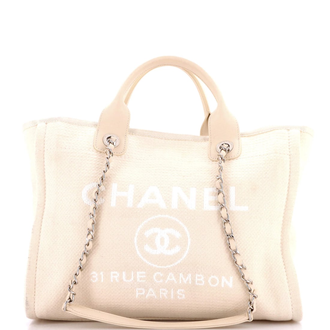 Chanel Small Mixed Fibers Tote Deauville (1 of 8)