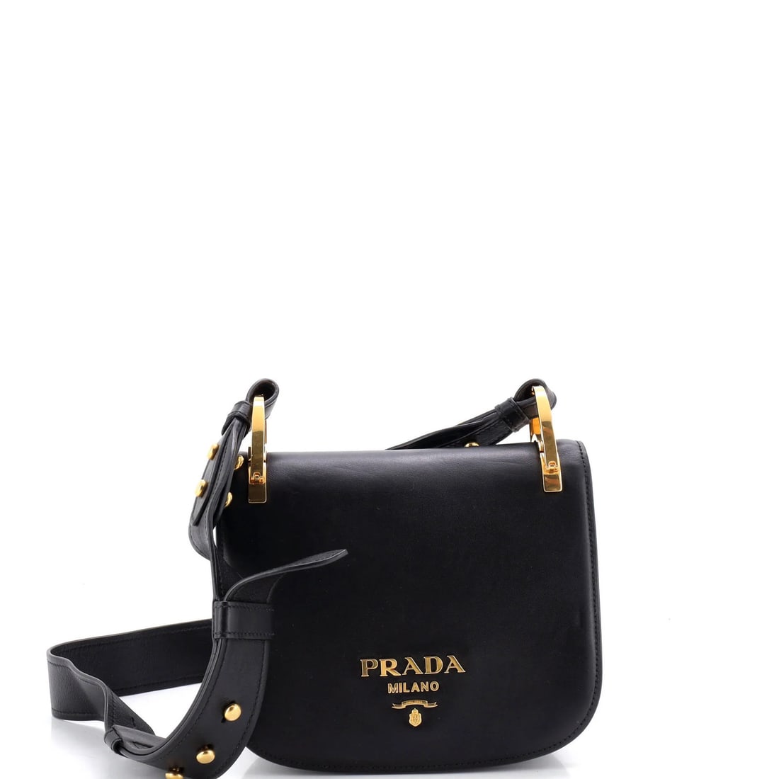 Prada Pionniere Saddle Crossbody Bag City Calfskin Small (1 of 6)