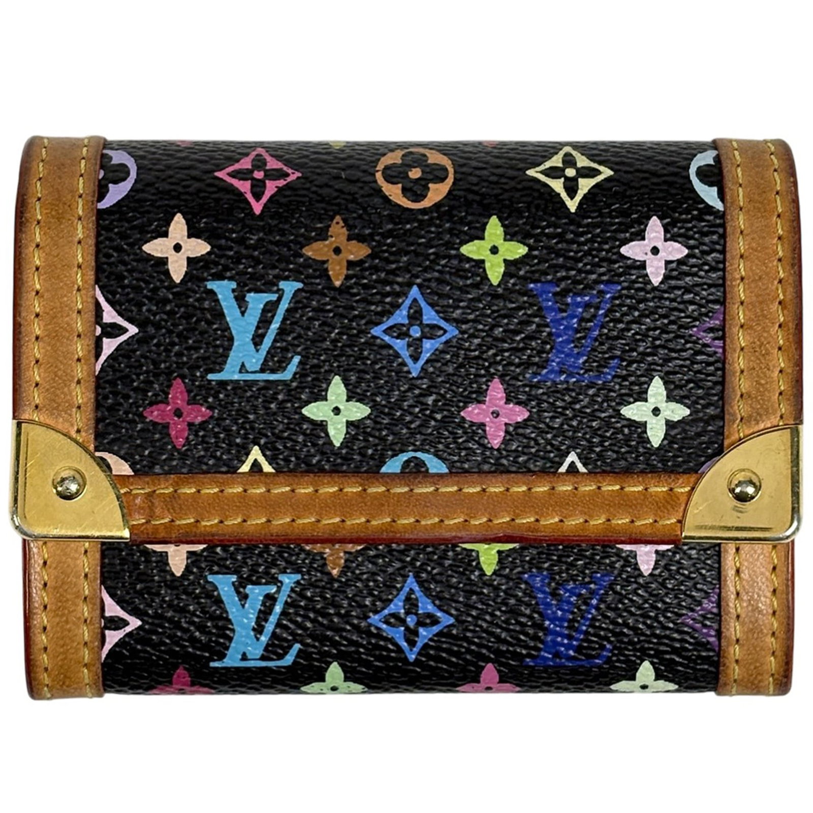 Louis Vuitton Monogram Coin Case Purse Multicolore (1 of 8)