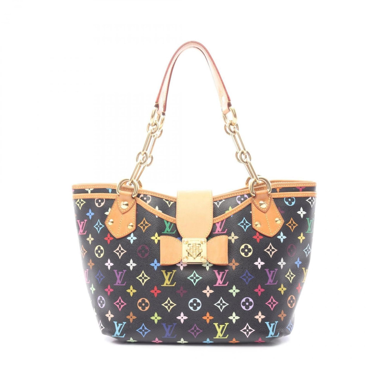 Louis Vuitton leather coated canvas tote bag: Louis Vuitton leather coated canvas tote bag A chic and timeless Louis Vuitton tote bag, crafted from durable coated canvas and adorned with rich leather accents, adds an air of sophistication to any
