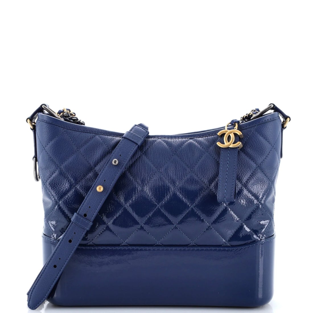 Chanel Gabrielle Hobo Quilted Goatskin and Patent Medium (1 of 7)