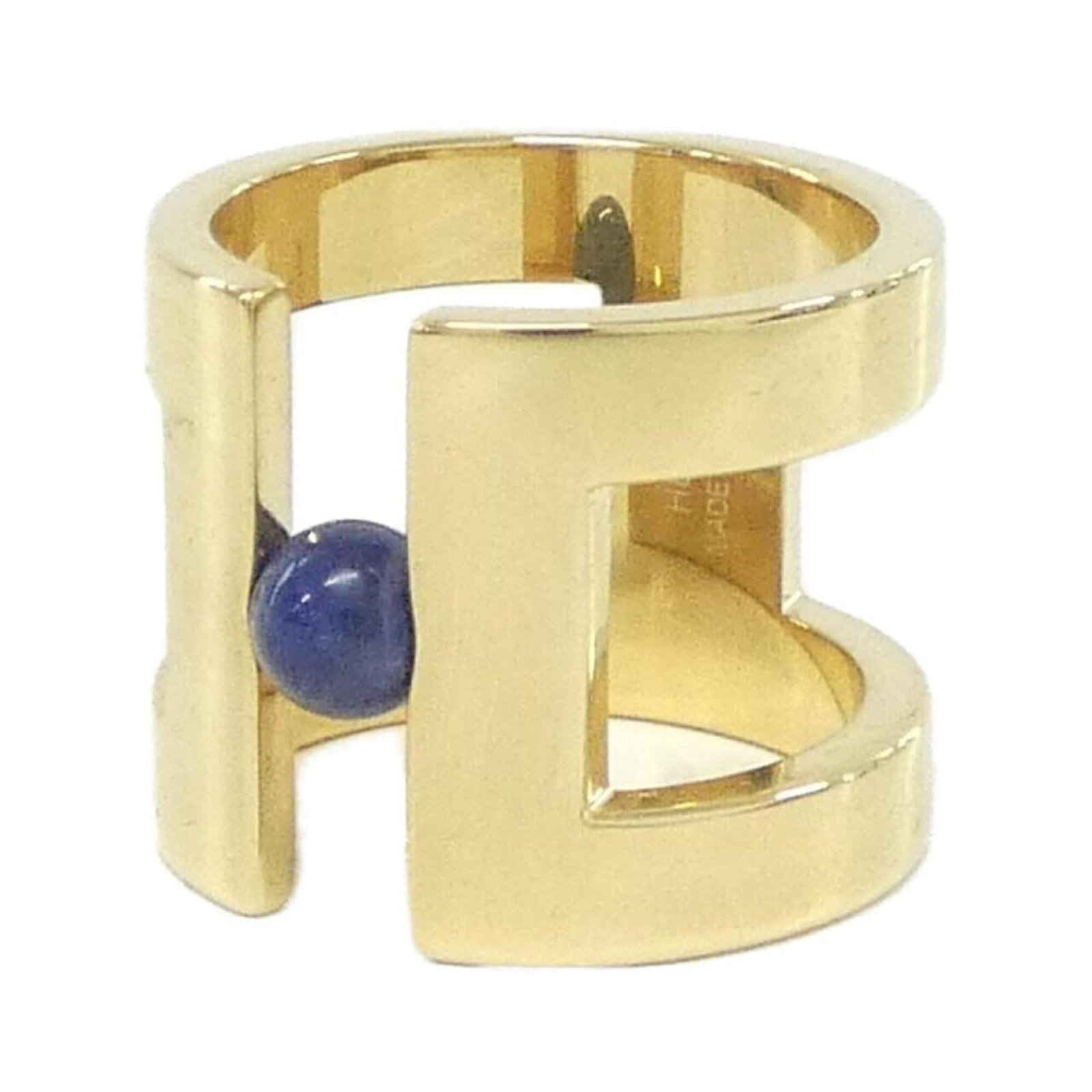 Hermes scarf ring: Hermes scarf ring Elevate your style with the iconic Hermes scarf ring, boasting the signature blue marine hue and gold accents that evoke luxury and sophistication. This pre-owned gem is in