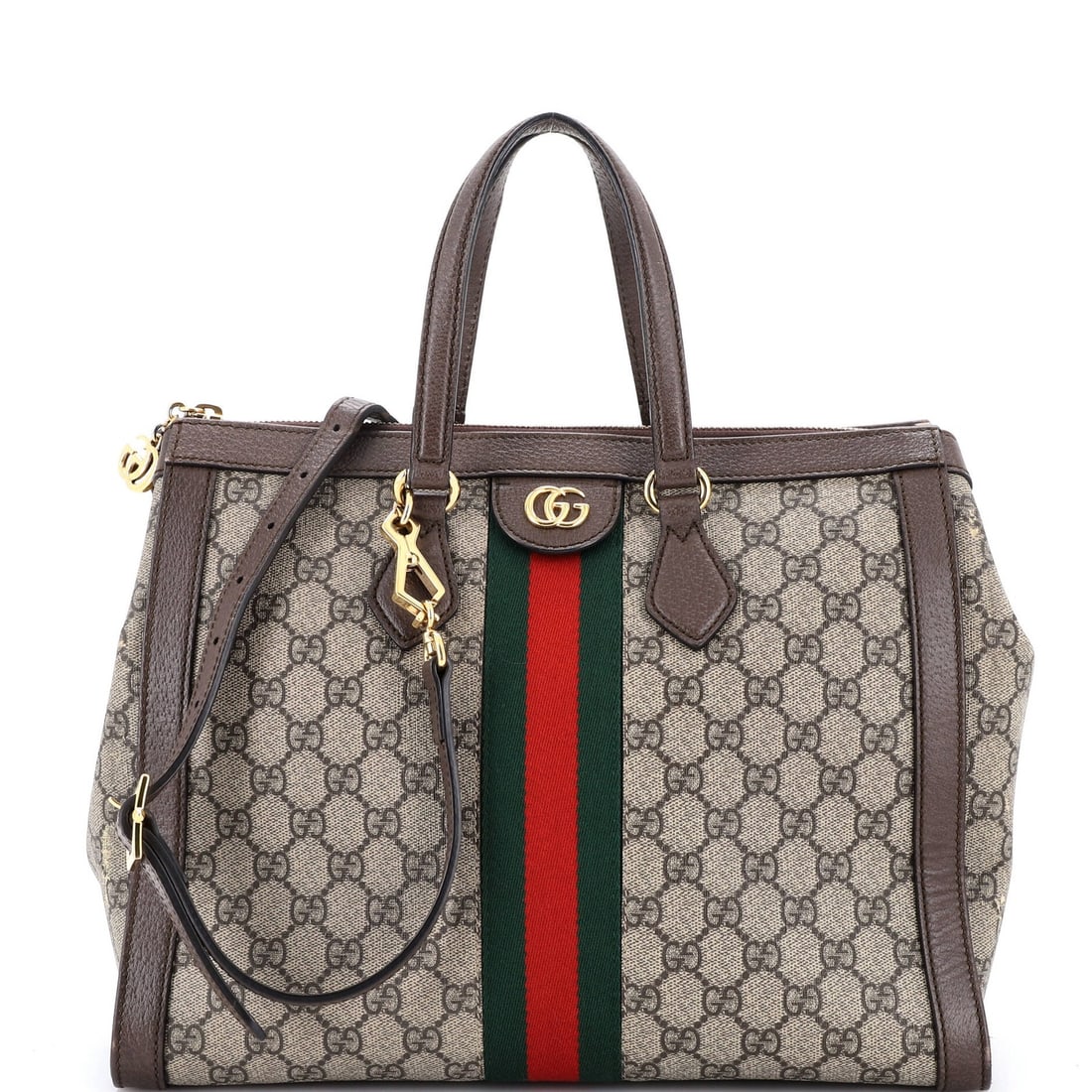 Gucci medium coated canvas top handle tote GG (1 of 7)