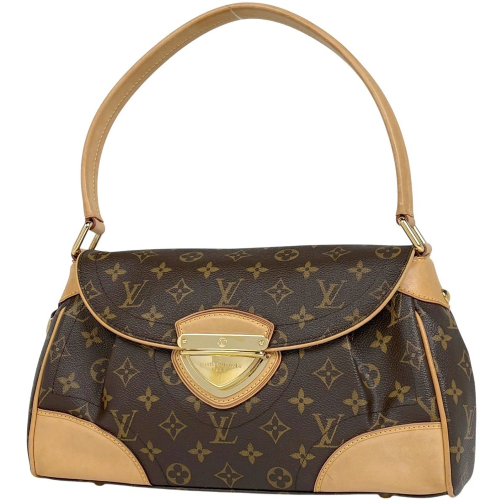 Louis Vuitton is a monogram bag.: Louis Vuitton is a monogram bag. A timeless classic, this Louis Vuitton monogram shoulder bag boasts the iconic brand's signature brown monogram pattern and spacious interior with open pockets for max