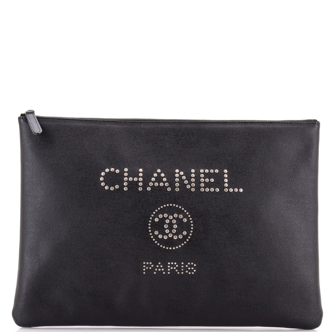 Chanel caviar pouch studded deauville large (1 of 6)