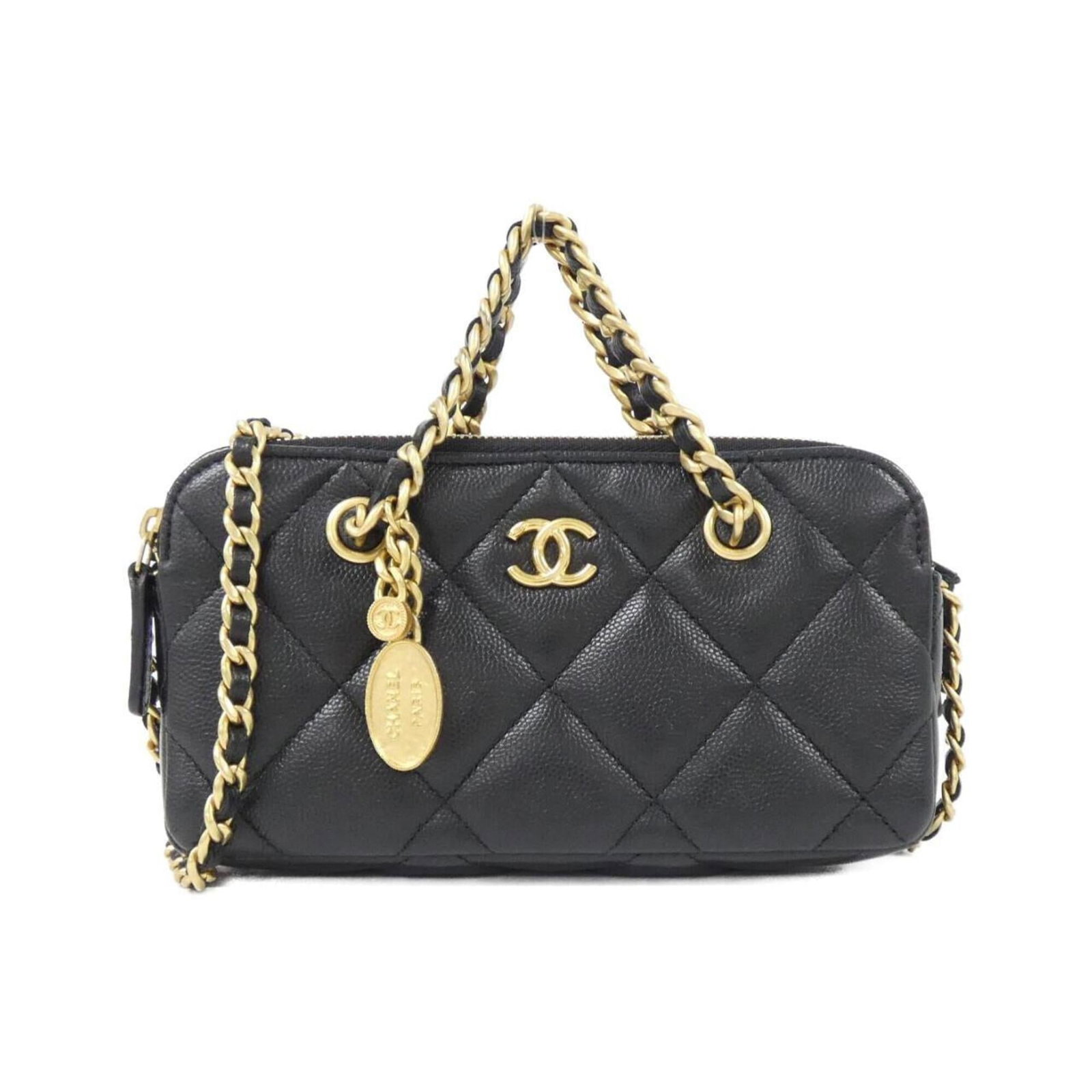Chanel Phone Wallet Grained Calfskin (1 of 7)