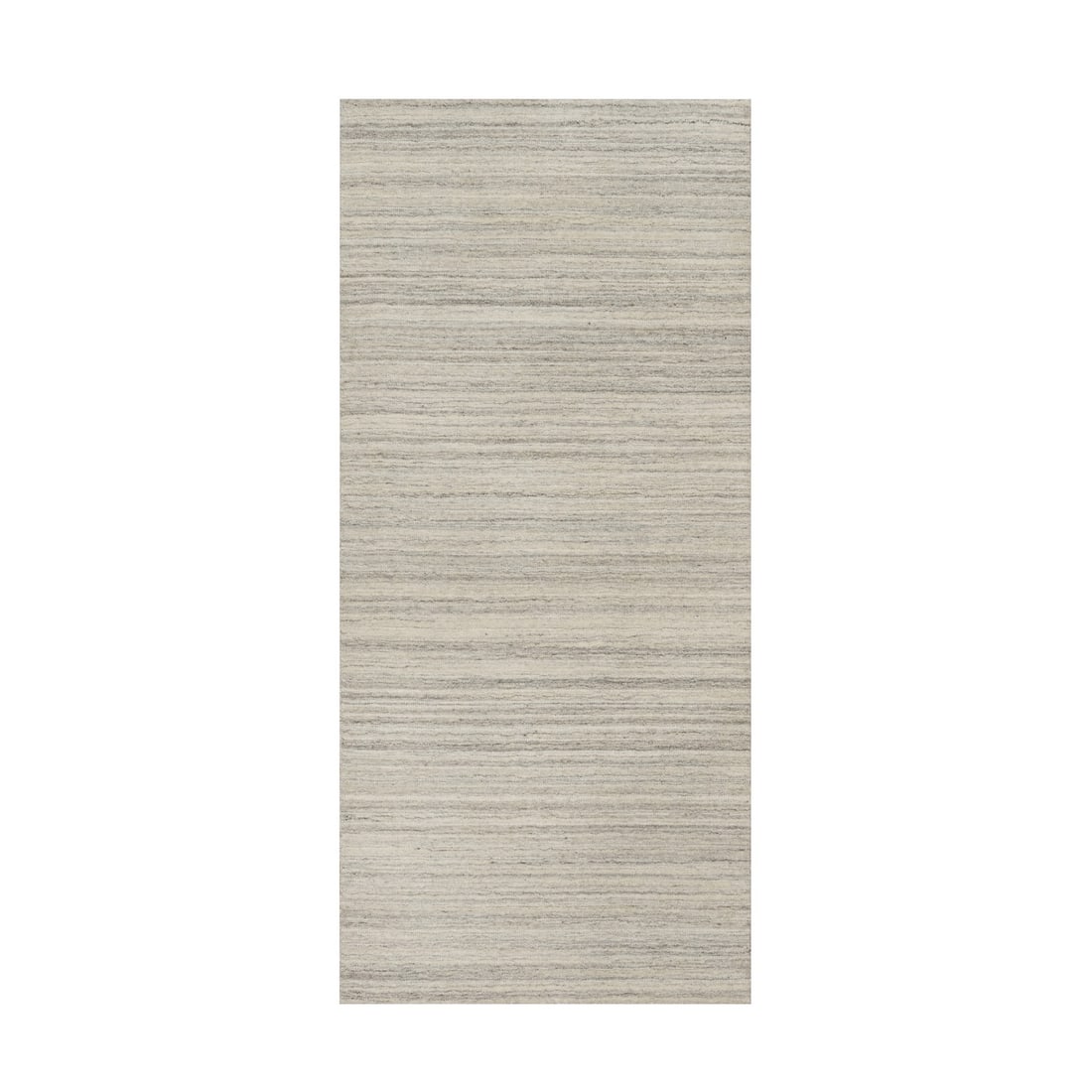 2'8"x6' Beige Plain Modern Design Hand Loomed Undyed Pure Wool Runner Rug: 2'8"x6' Beige Plain Modern Design Hand Loomed Undyed Pure Wool Runner Rug Experience the warmth and texture of pure wool with this stunning, hand-loomed beige runner rug from India. Made from 100%