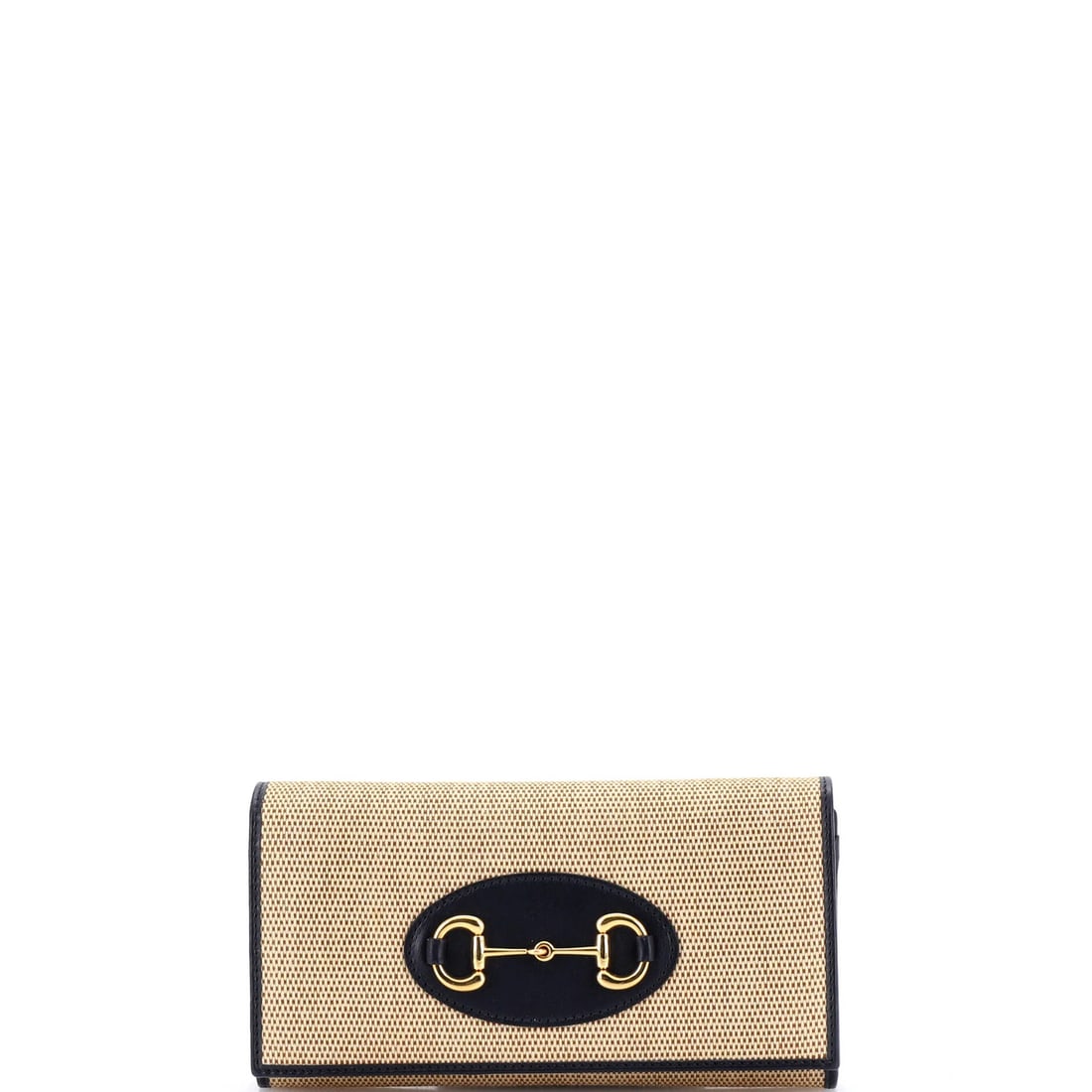 Gucci canvas leather chain wallet horsebit 1955: Gucci canvas leather chain wallet horsebit 1955 A rare and iconic Gucci canvas leather chain wallet, the Horsebit 1955 model, boasts a timeless design that exudes classic elegance. With its neutral