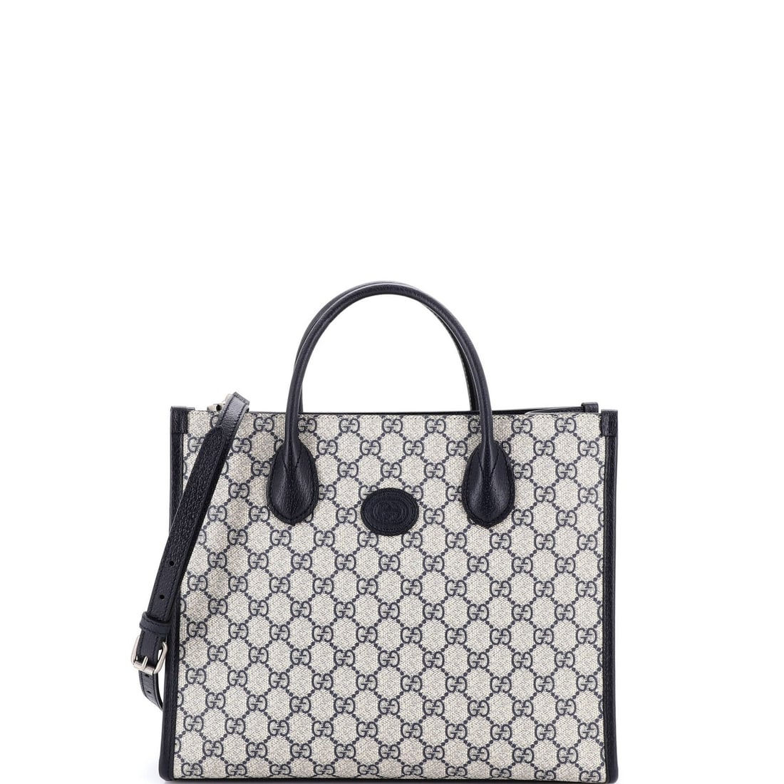 Gucci interlocking g small canvas leather tote GG (1 of 5)