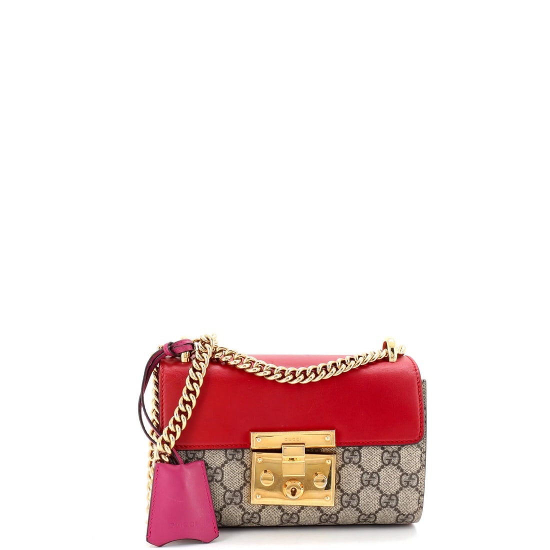 Gucci Small Canvas Leather Bag with Padlock GG Coated (1 of 6)