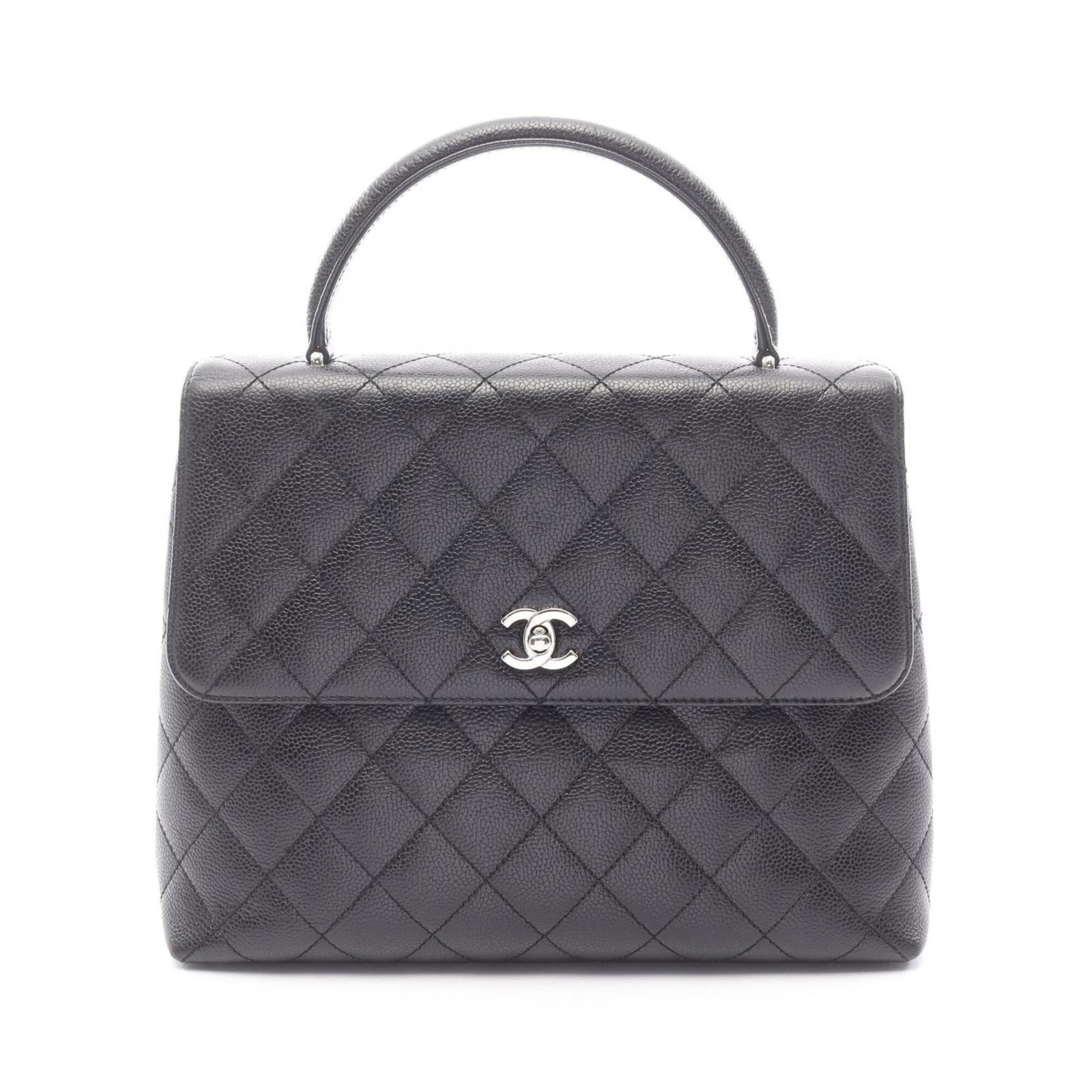 Chanel Handbag of Grained Calfskin: Chanel Handbag of Grained Calfskin A sleek and timeless Chanel handbag, crafted from rich grained calfskin, adds an air of sophistication to any outfit. With its classic design and subtle scratches