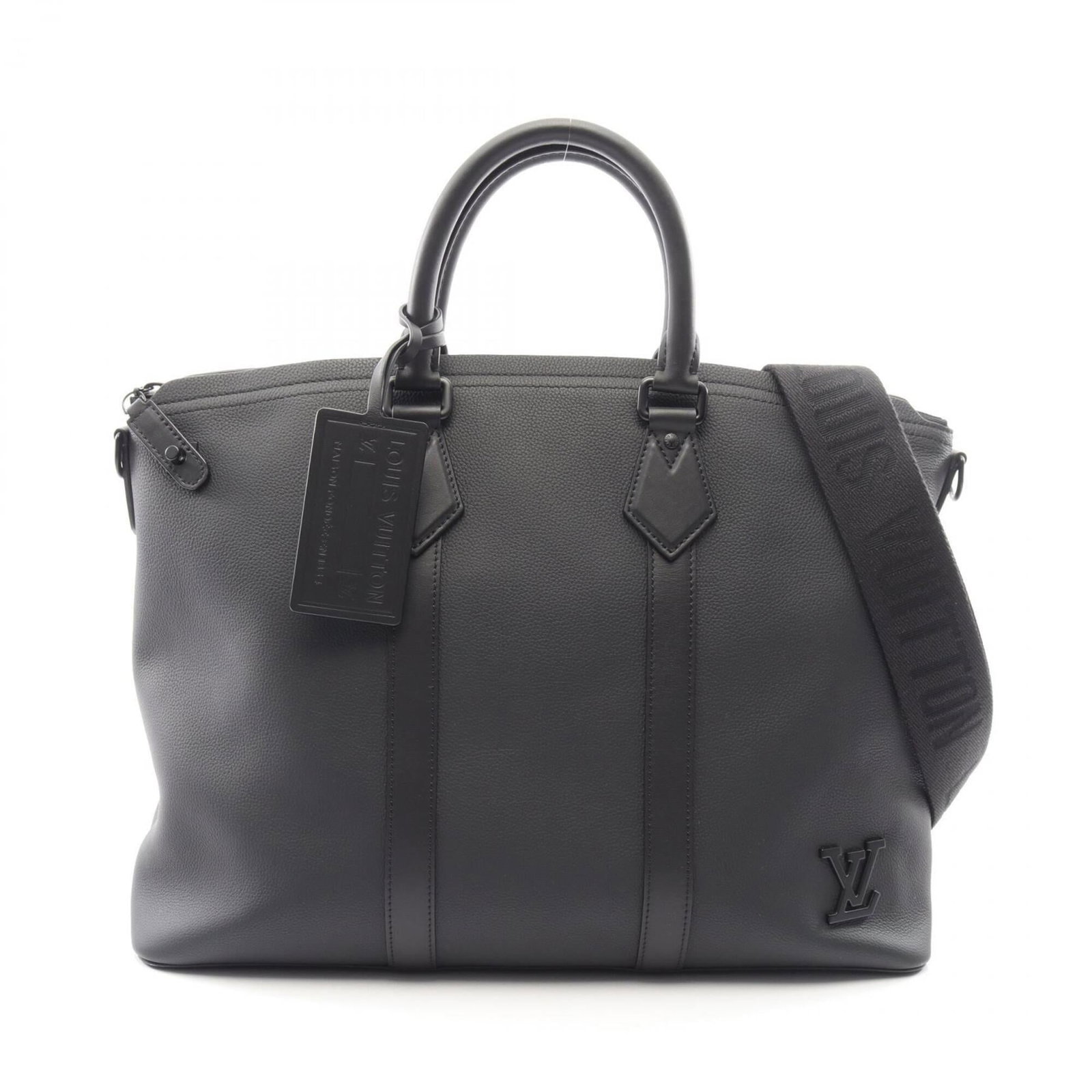 Louis Vuitton Leather Tote Bag: Louis Vuitton Leather Tote Bag A timeless and sophisticated accessory, this Louis Vuitton leather tote bag boasts the iconic monogram pattern and premium quality craftsmanship that defines the brand.