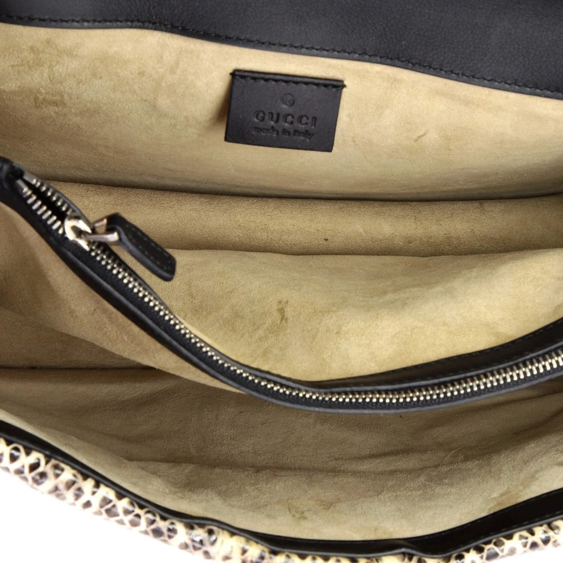 Gucci Small Python Embroidered Bag Coated Canvas Dionysus - 5