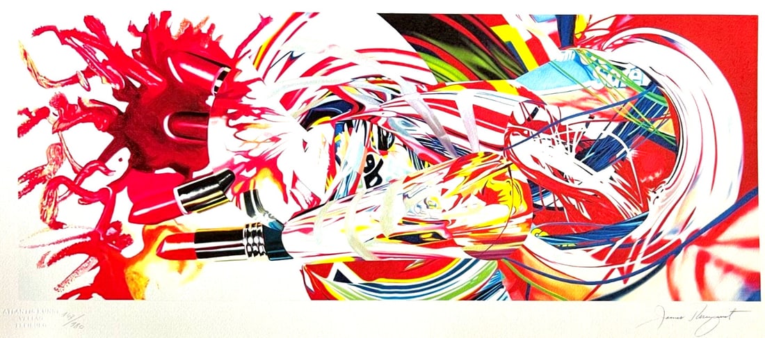 James Rosenquist is a lithograph.: James Rosenquist is a lithograph. A rare opportunity to own a piece of art history, James Rosenquist's lithograph "The Intuition of Women" is a stunning example of the artist's unique style. Printed i