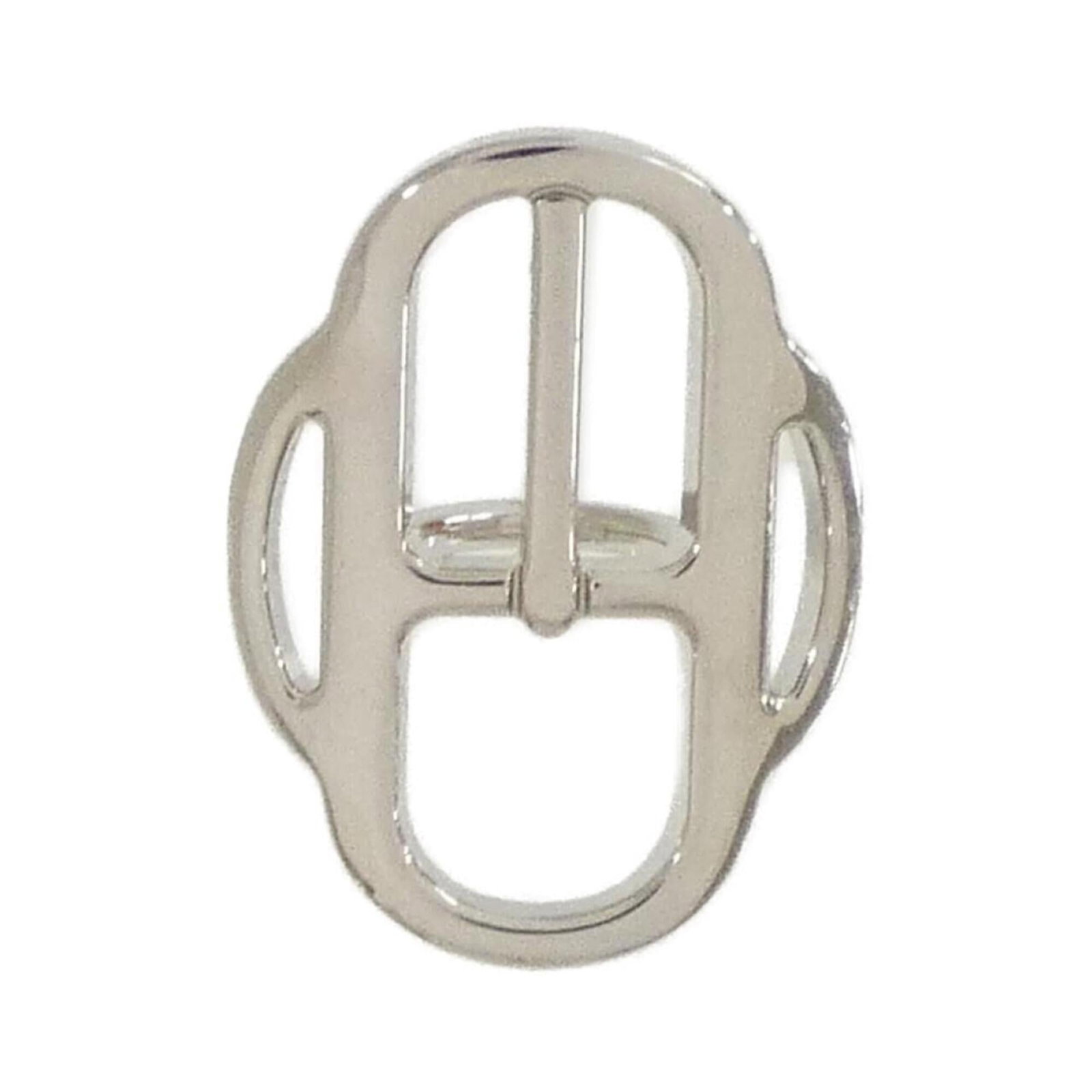 Hermes scarf ring: Hermes scarf ring A vintage Hermes scarf ring, adding a touch of sophisticated elegance to any outfit, with its sleek silver band and subtle nod to the iconic French fashion house. With only minor sig