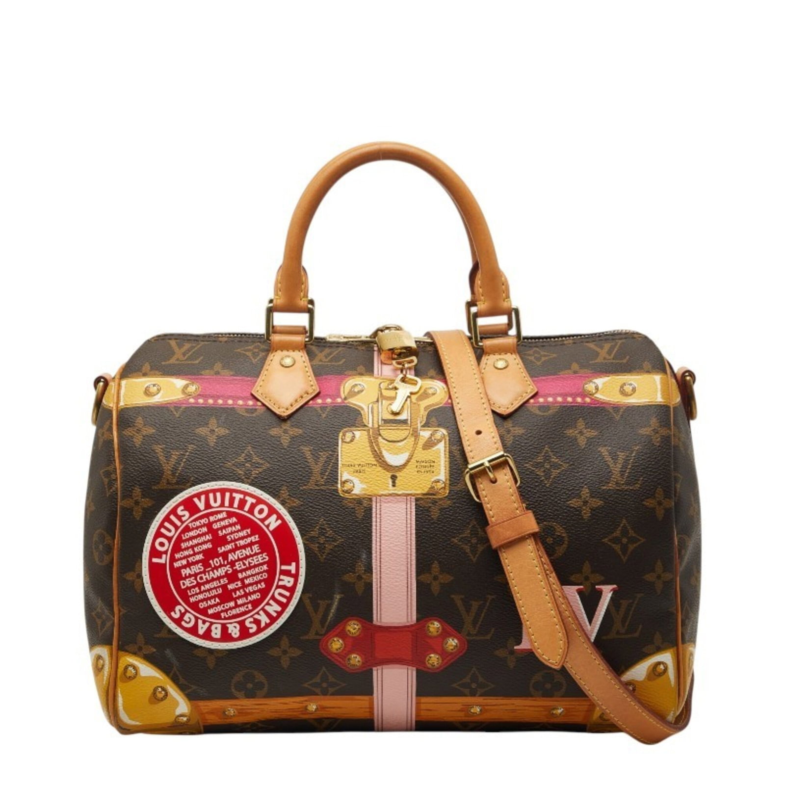 Louis Vuitton Boston Bag, Shoulder Bag Pvc, Leather: Louis Vuitton Boston Bag, Shoulder Bag Pvc, Leather A stylish and versatile Louis Vuitton Boston Bag, crafted from premium Pvc and luxurious leather, boasts a classic design that's perfect for