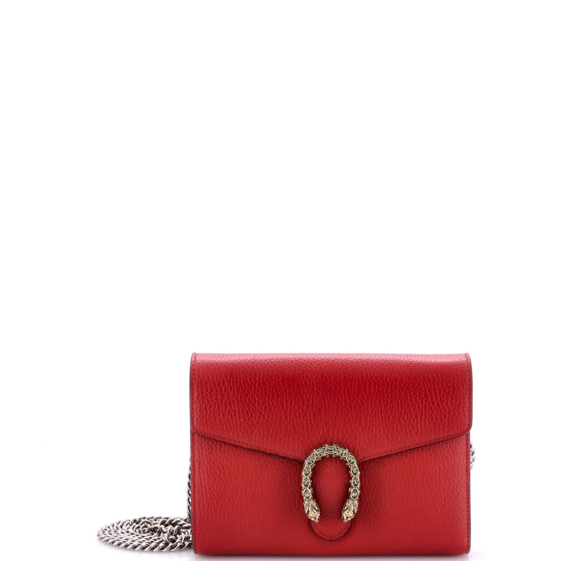 Gucci Small Chain Wallet Leather with Embellished Detail (1 of 5)