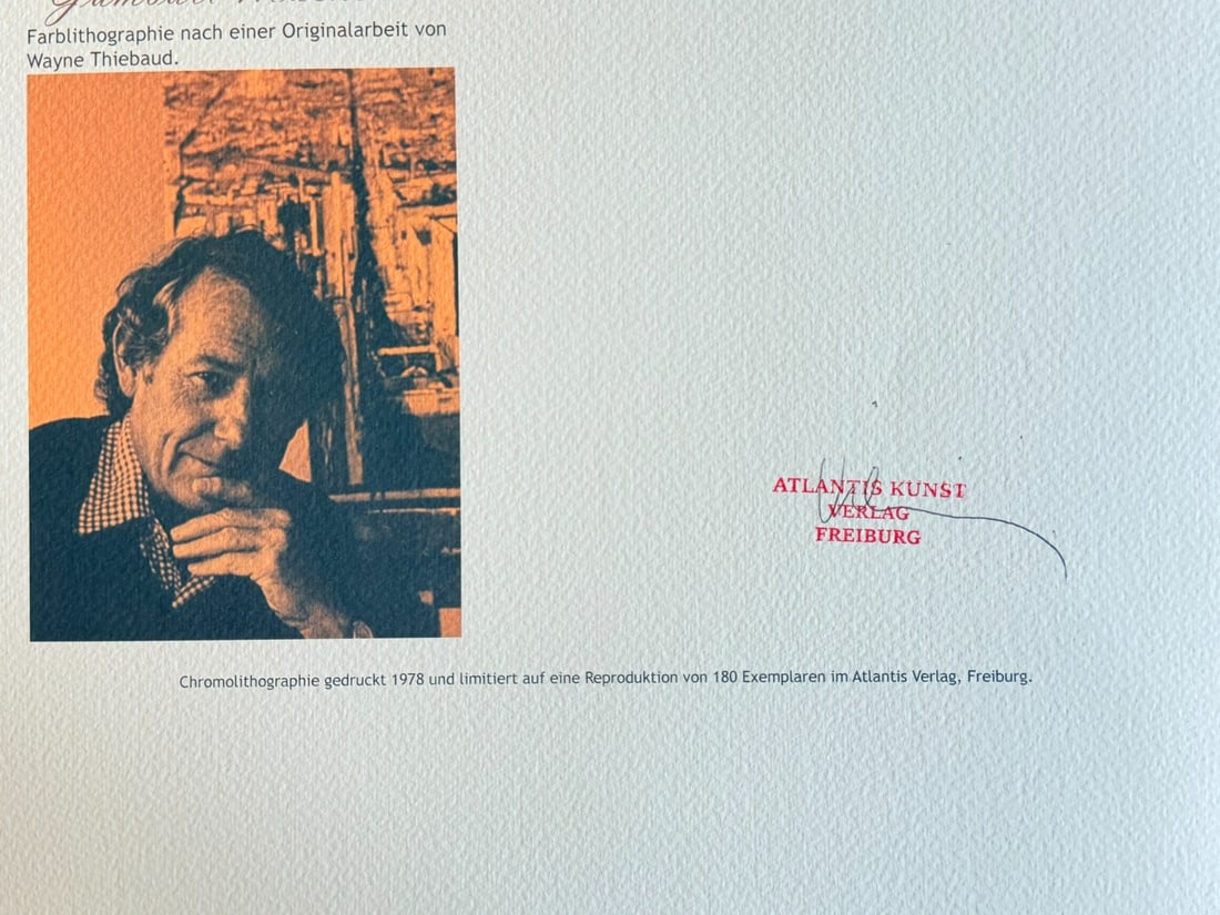 Wayne Thiebaud lithograph - 10