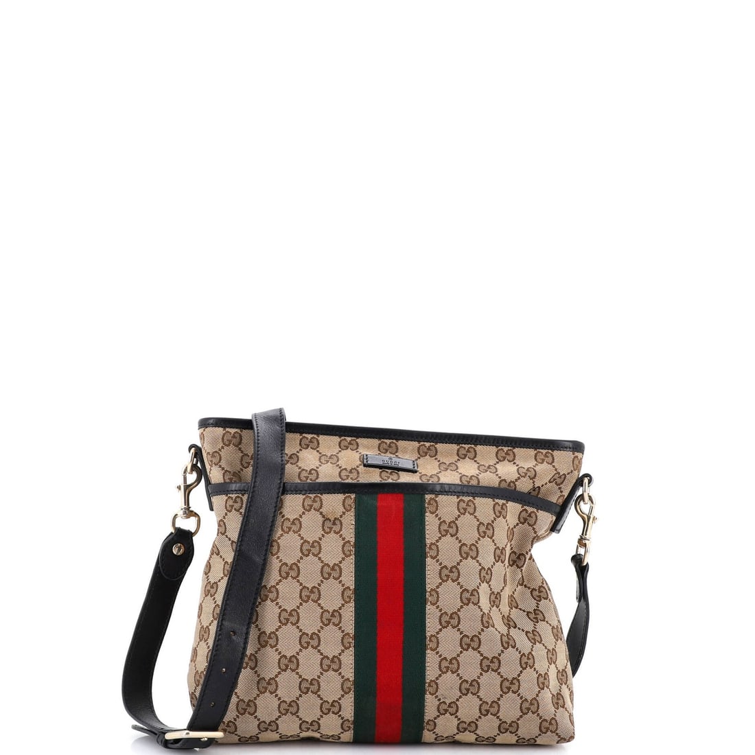 Gucci Front Pocket Web Messenger GG Canvas Small (1 of 7)