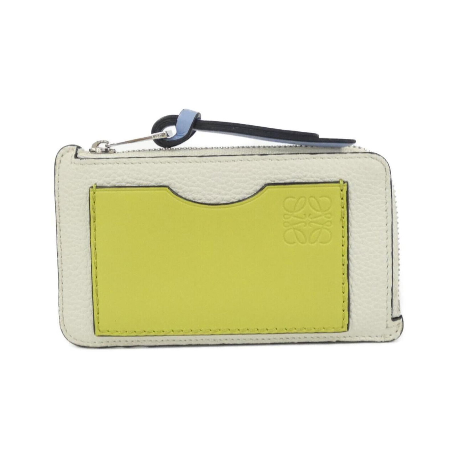 Leather coin purse case from Loewe.: Leather coin purse case from Loewe. A sleek and sophisticated accessory for the modern gentleman, this Loewe leather coin purse case boasts rich, high-quality calfskin craftsmanship in crisp white