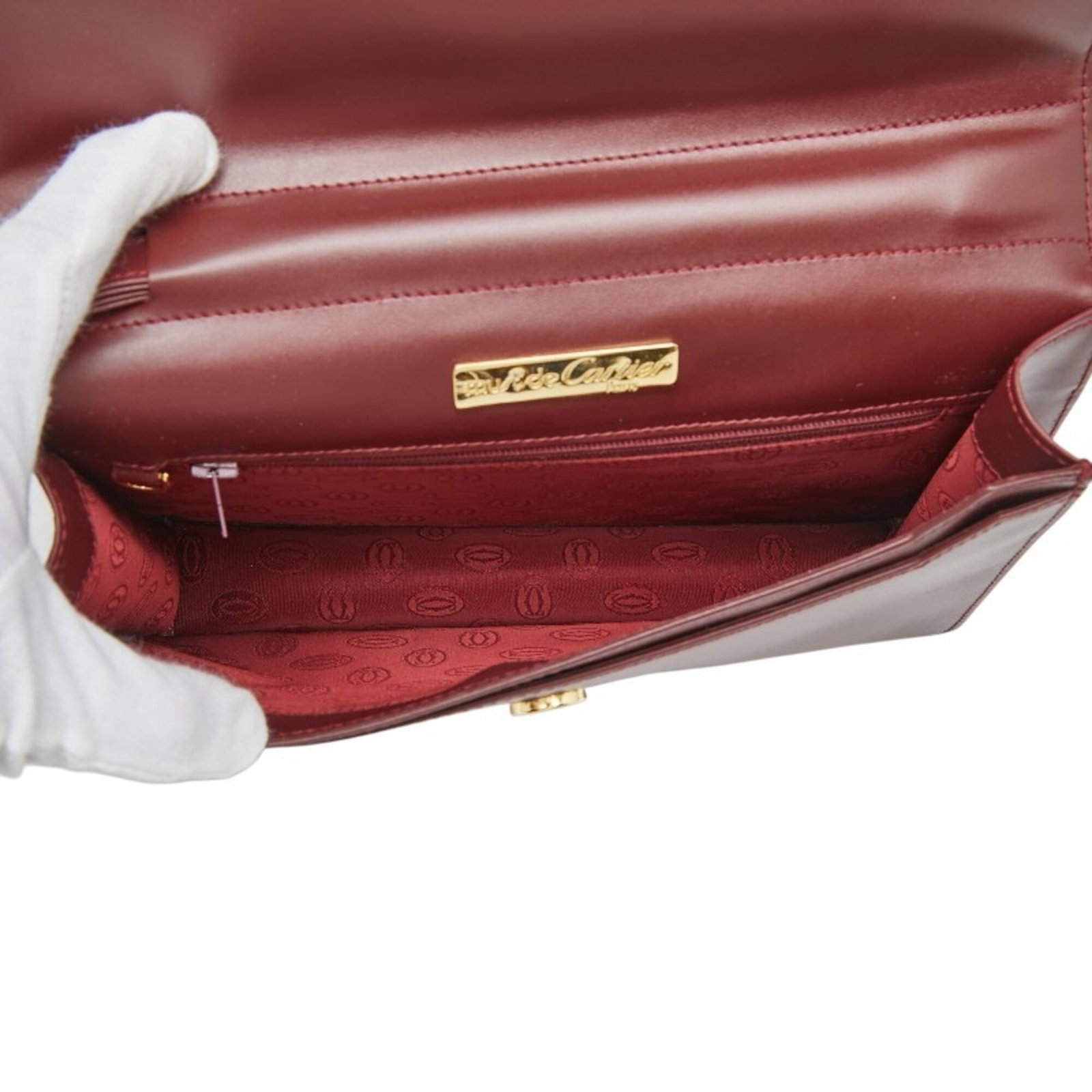 Cartier Leather Clutch Bag - 7