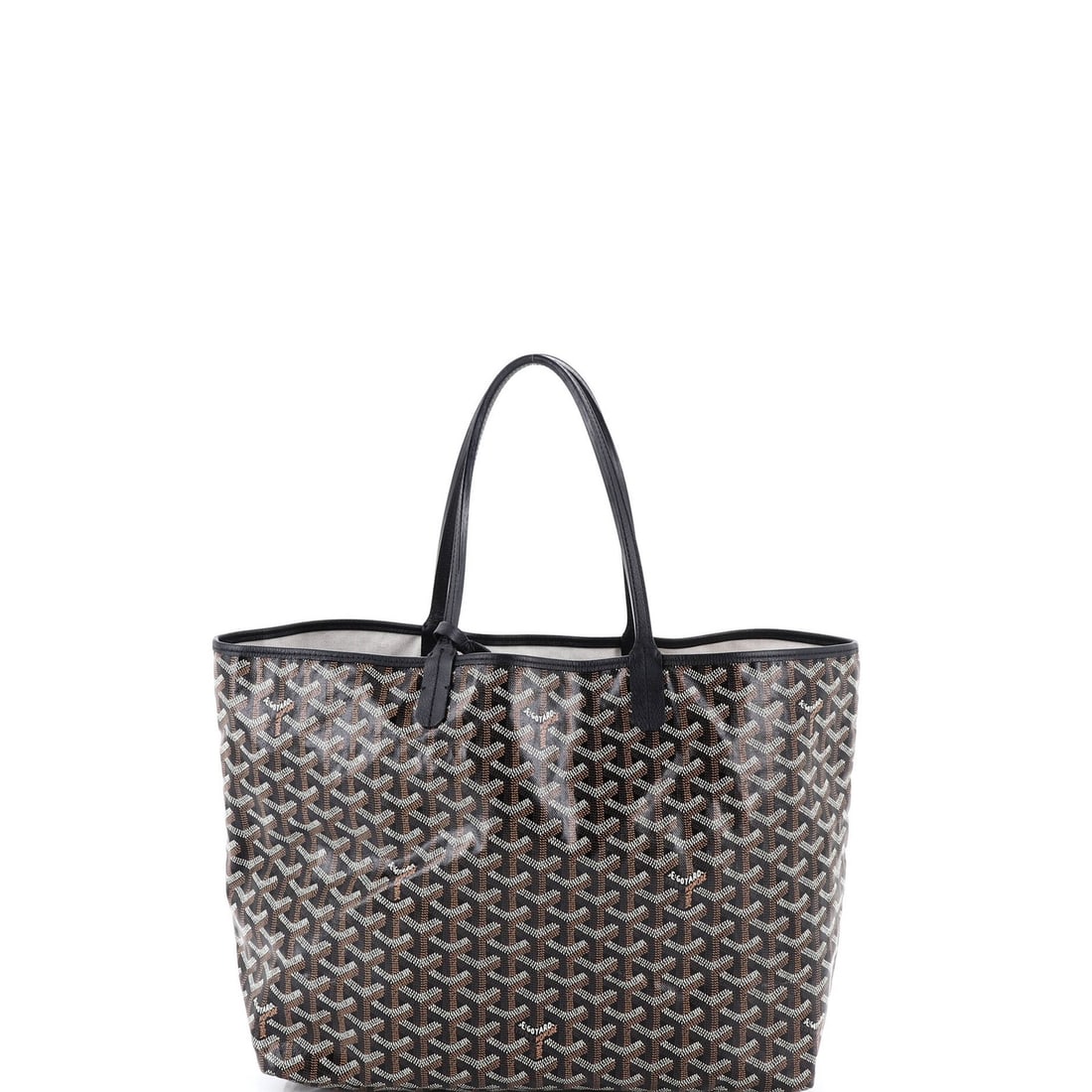 Goyard Coated Tote Saint Louis Canvas: Goyard Coated Tote Saint Louis Canvas The Goyard Coated Tote Saint Louis Canvas is a timeless and stylish accessory that exudes classic French chic. With its durable canvas exterior, neutral