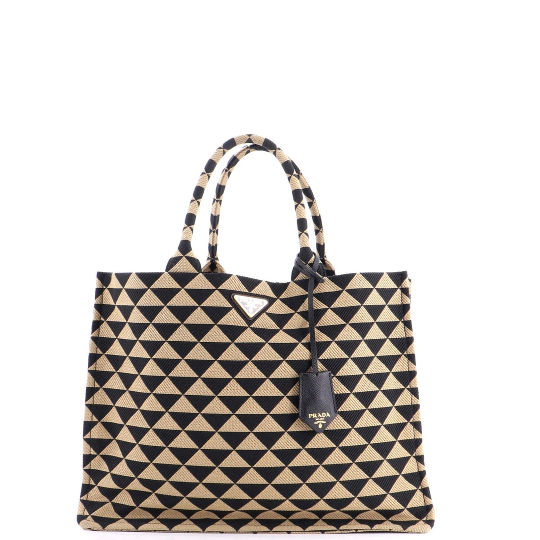 Prada Shopper Large Jacquard Tote (1 of 6)