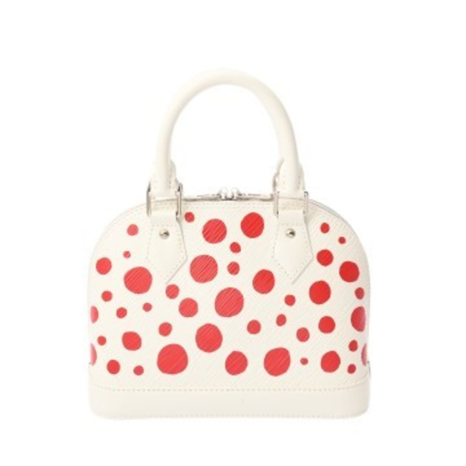 Louis Vuitton Leather Handbag: Louis Vuitton Leather Handbag A pristine white Louis Vuitton leather handbag, with its iconic monogram pattern and timeless design, is now available for purchase. With its classic shape and luxurious