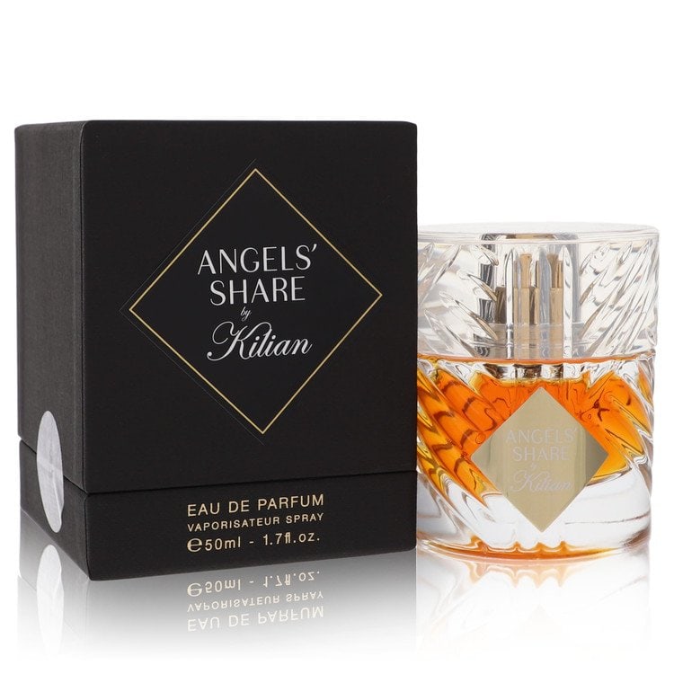 Kilian Angels Share Perfume By Kilian Eau De Parfum Spray: Kilian Angels Share Perfume By Kilian Eau De Parfum Spray Indulge in the luxurious scent of Kilian's Angels Share perfume, a captivating eau de parfum spray that exudes elegance and sophistication.