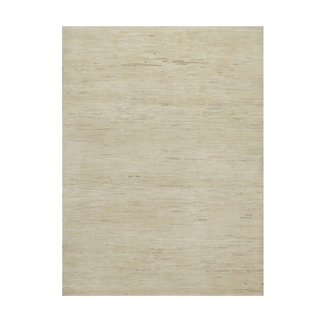 White Modern Plain Design Hand Knotted Pure Wool Lori 5'x6'5" Rug: White Modern Plain Design Hand Knotted Pure Wool Lori 5'x6'5" Rug Experience the timeless elegance of Indian craftsmanship with this stunning 5'0" x 6'5" hand-knotted pure wool lori rug, expertly