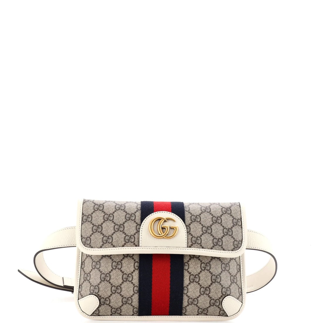Gucci GG Coated Canvas with Leather Bag Flap Belt (1 of 5)
