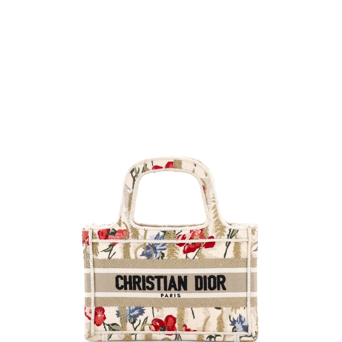 Christian Dior Mini Canvas Tote Embroidered Book (1 of 5)
