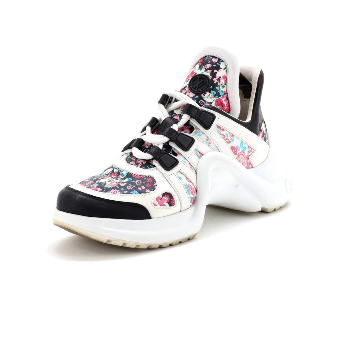 Louis Vuitton women's printed leather sneakers. (1 of 6)