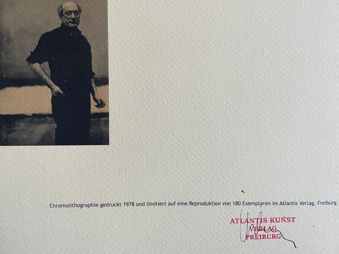 Mark Rothko is a numbered lithograph - 10