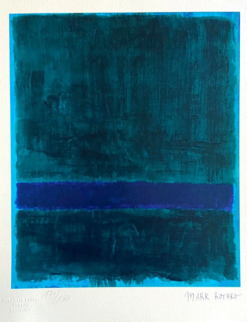 Mark Rothko is a numbered lithograph - 2
