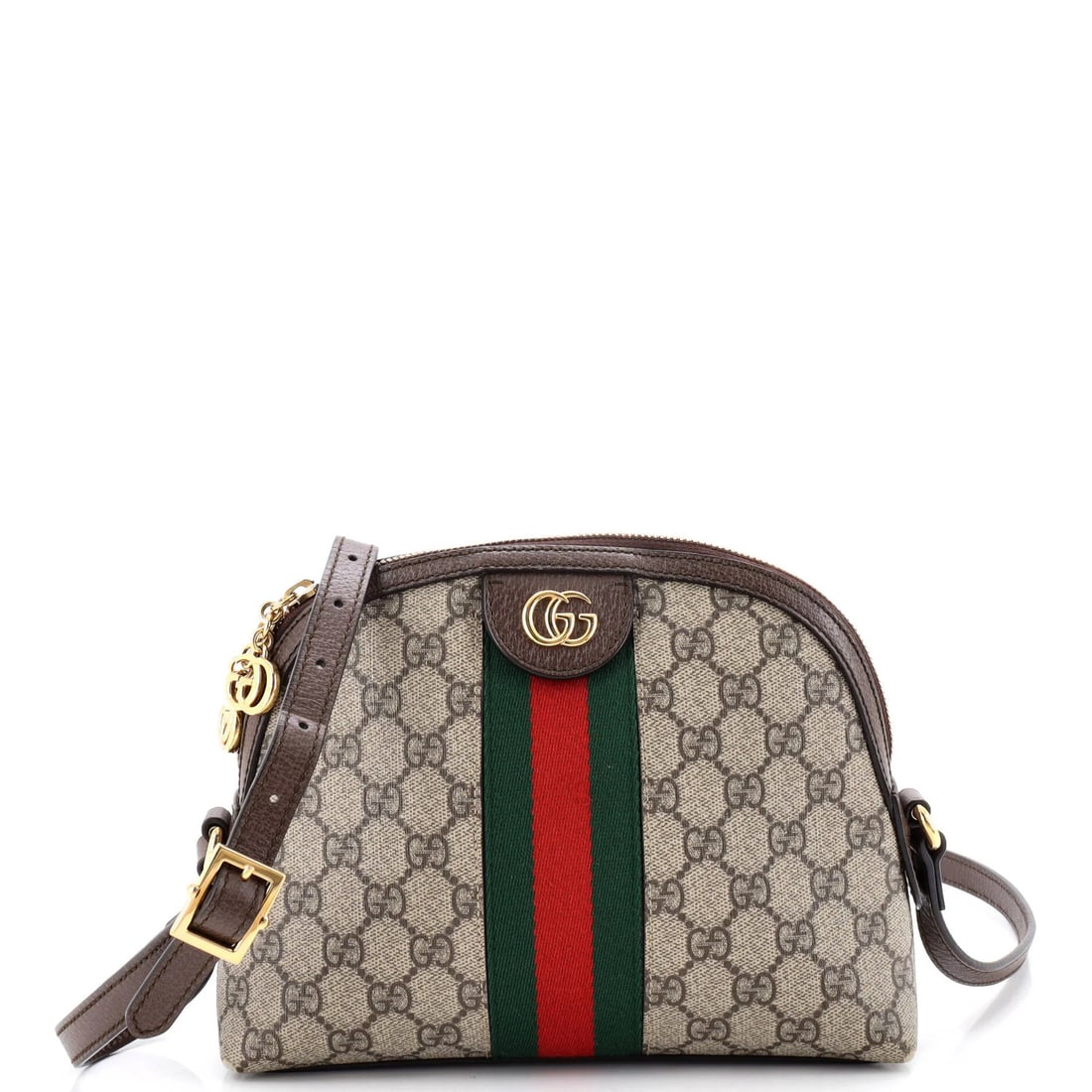 Gucci GG Small Coated Canvas Dome Shoulder Bag Ophidia (1 of 6)