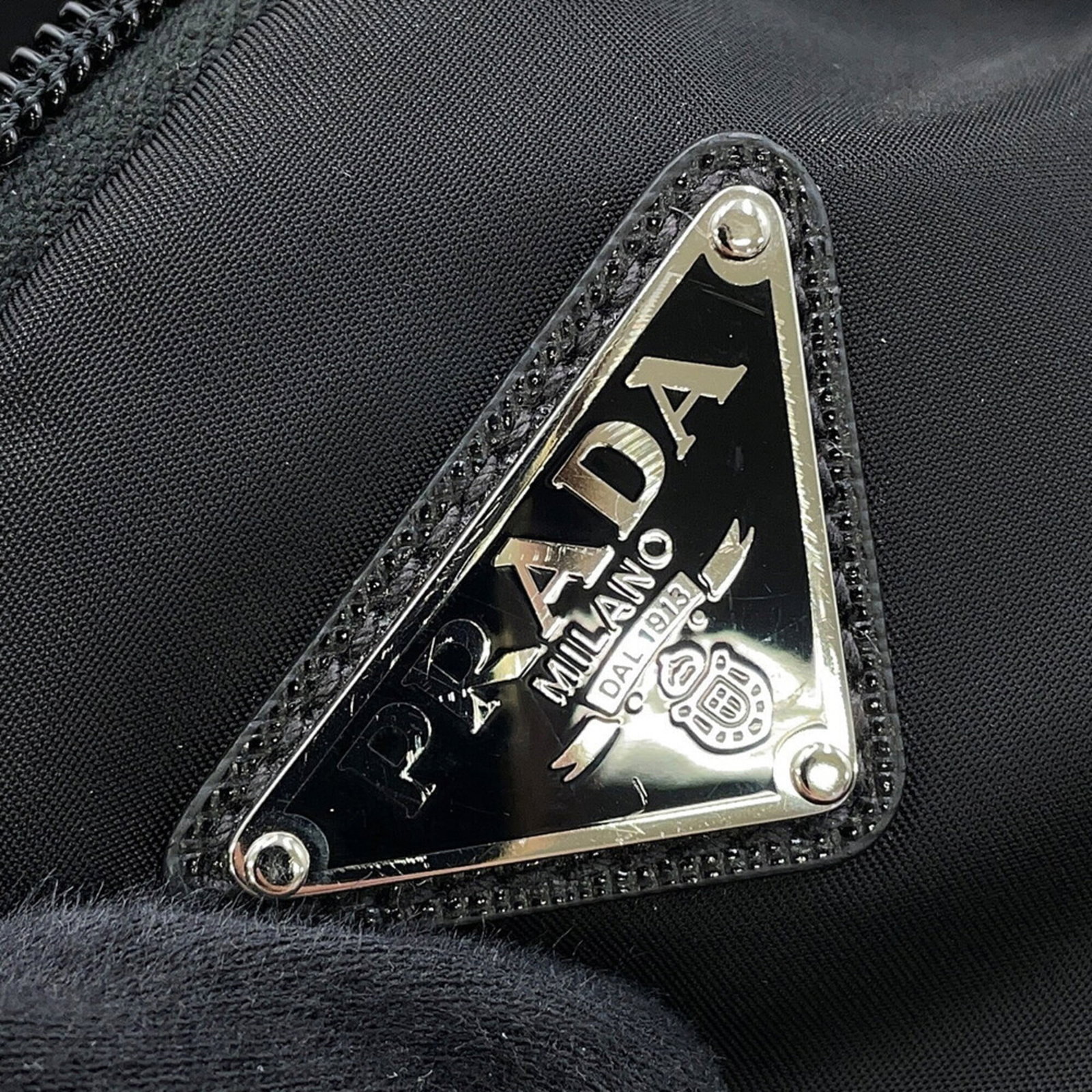 Prada nylon backpack leather - 14