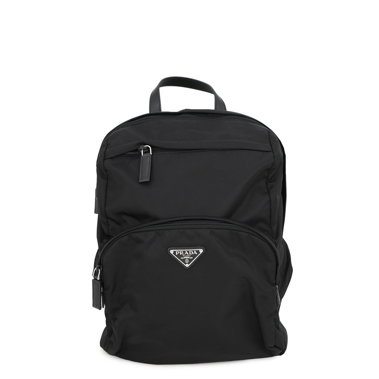 Prada nylon backpack leather (1 of 15)
