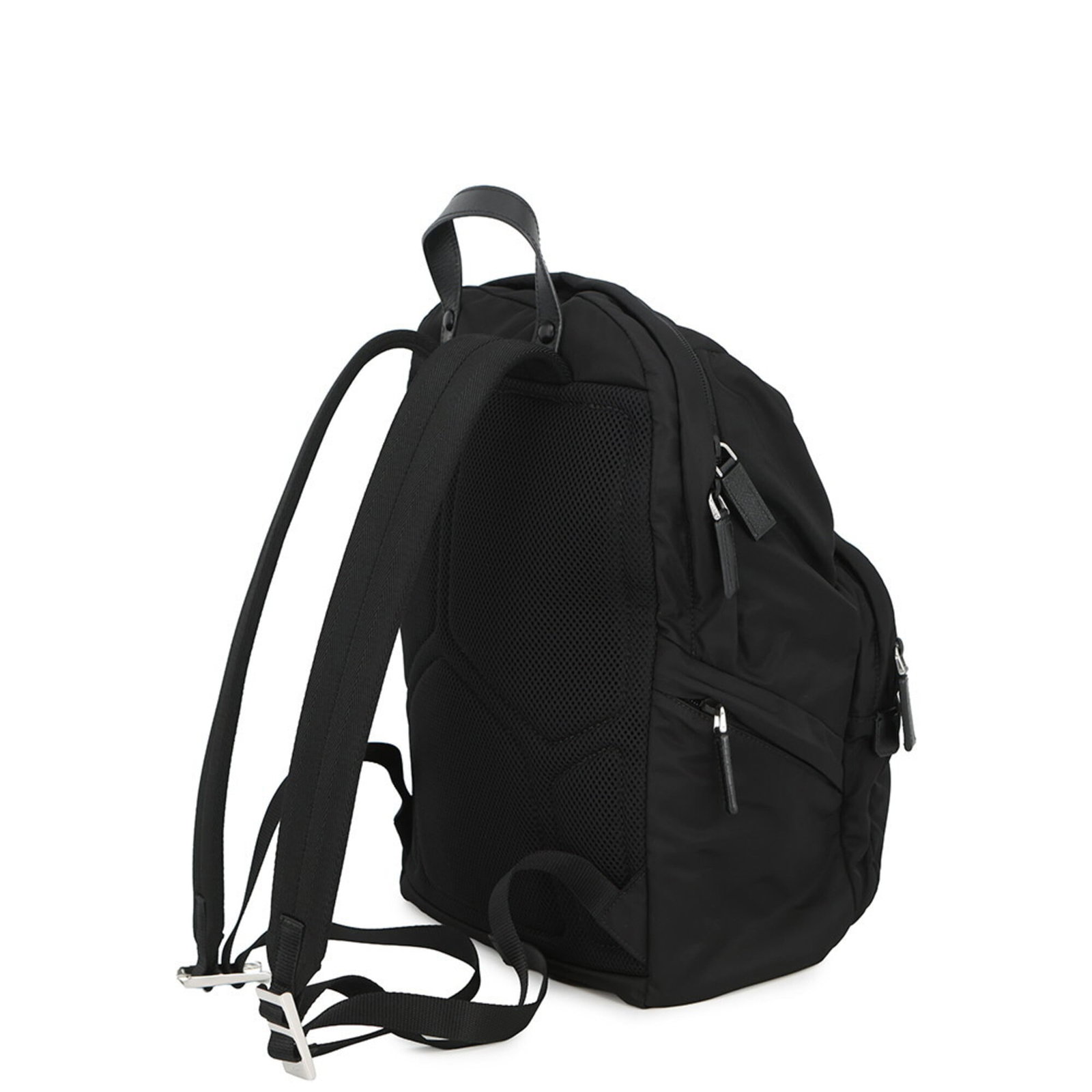 Prada nylon backpack leather - 2