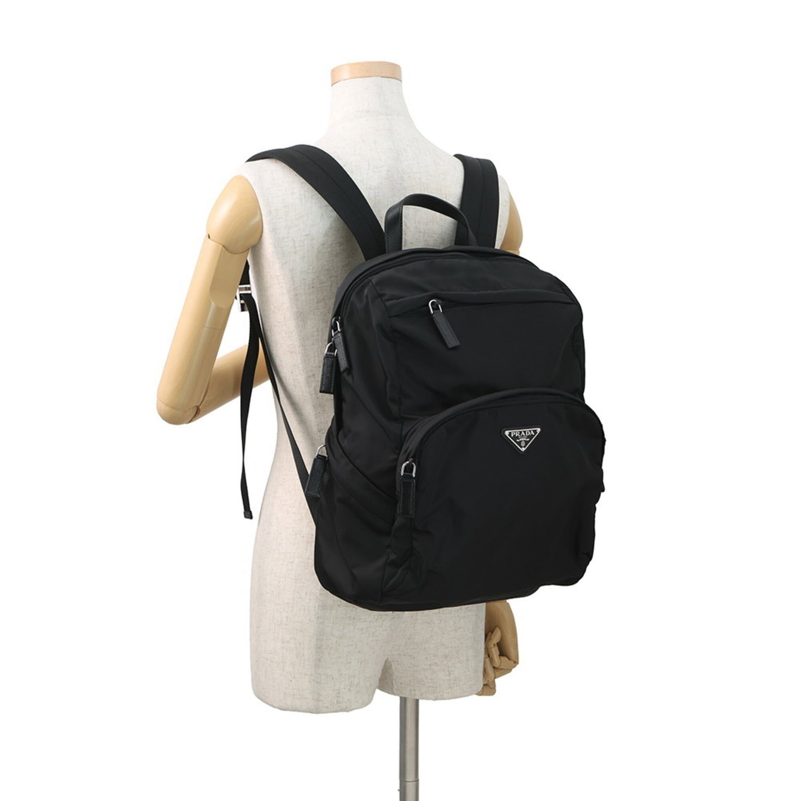 Prada nylon backpack leather - 4