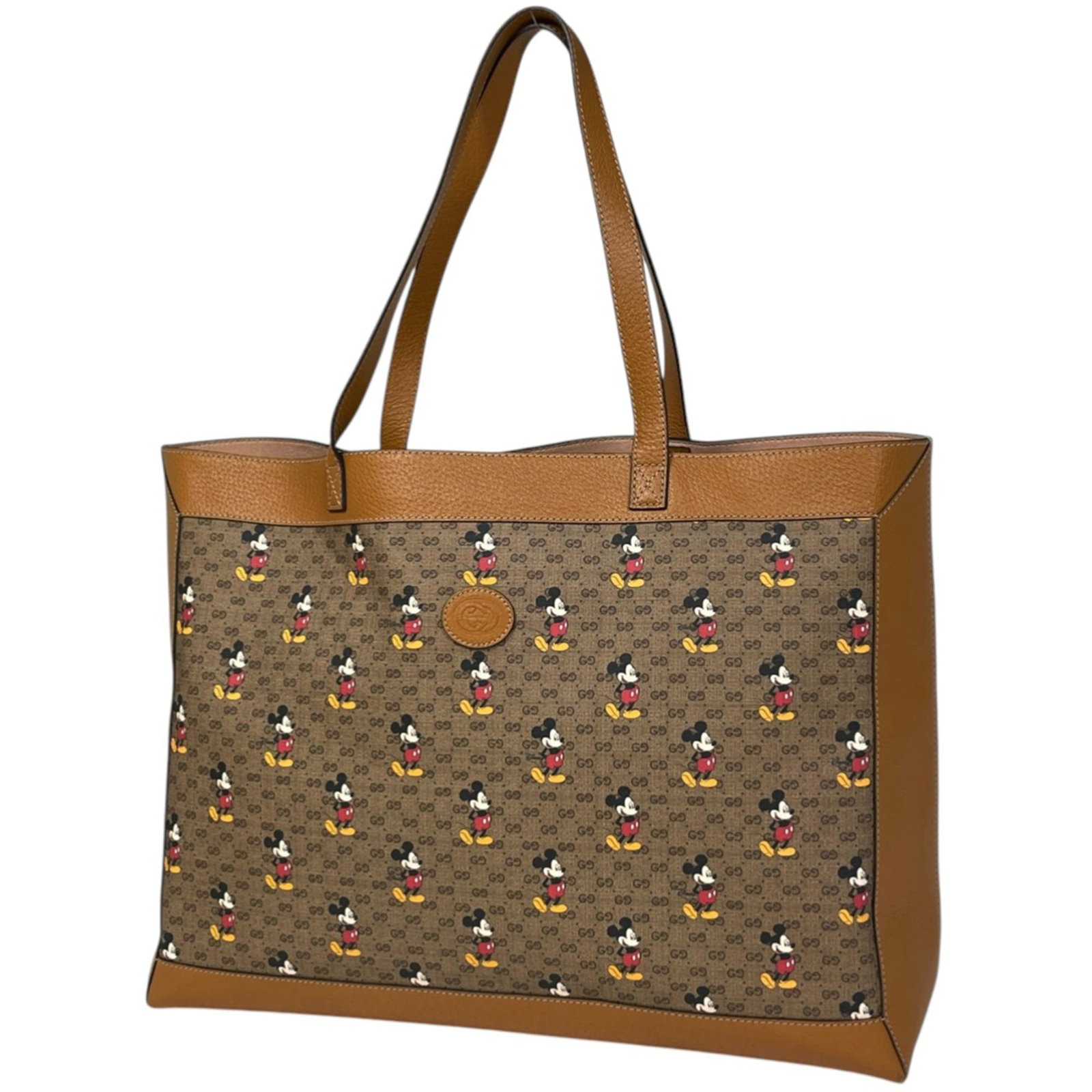 Gucci Leather Tote Bag Supreme Pouch (1 of 7)