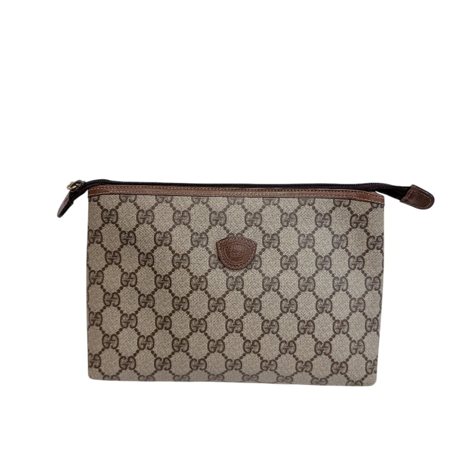 Gucci leather pouch clutch bag (1 of 9)