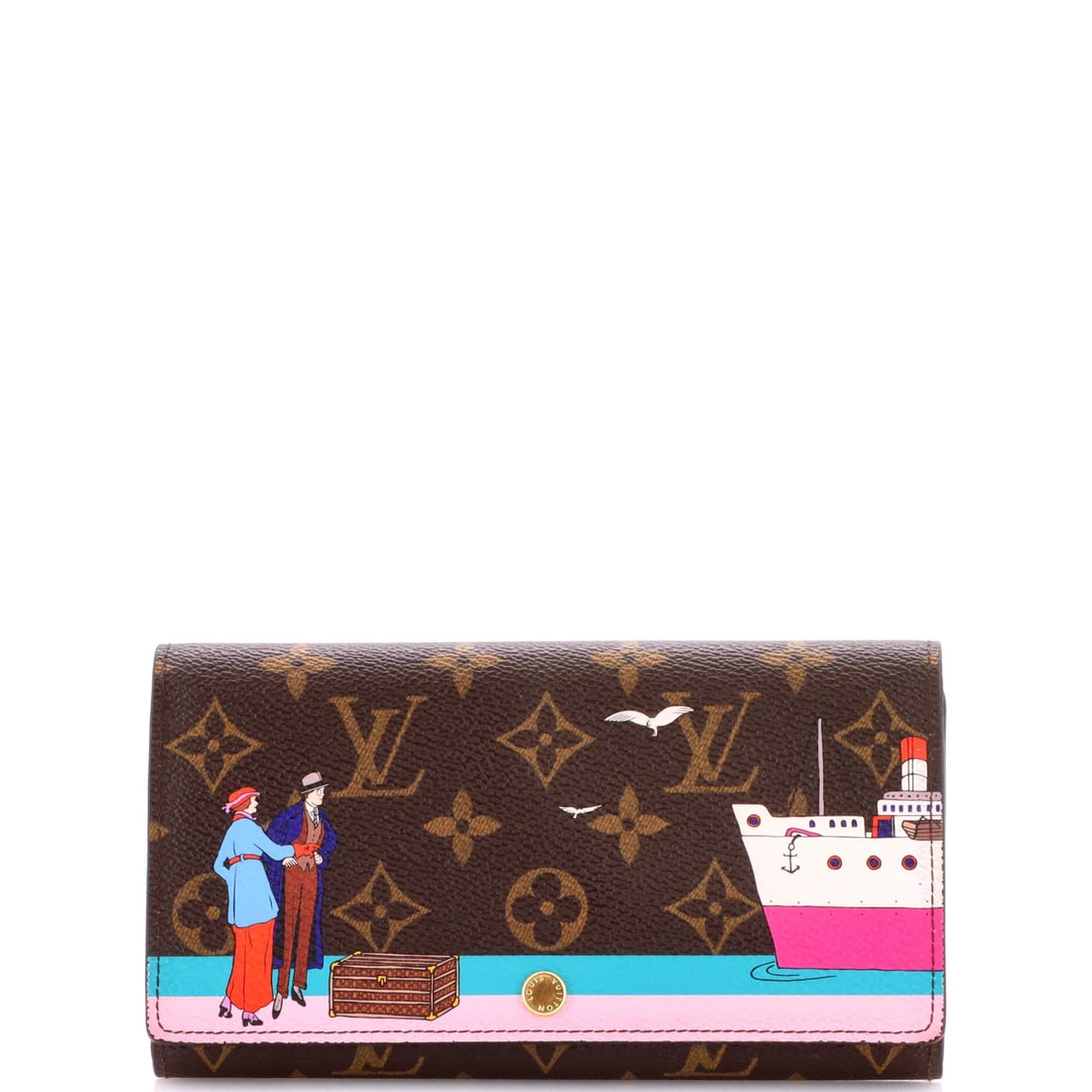 Louis Vuitton Sarah limited edition canvas monogram wallet: Louis Vuitton Sarah limited edition canvas monogram wallet Own a piece of luxury with the limited edition Louis Vuitton Sarah wallet, boasting the iconic Christmas Animation Monogram canvas design in